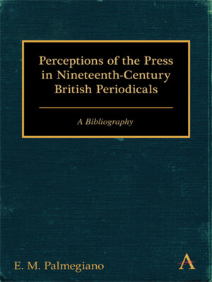 cover image of Perceptions of the Press in Nineteenth-Century British Periodicals